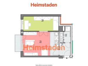 Pronájem bytu 2+kk, Havířov - Město, S. K. Neumanna, 34 m2