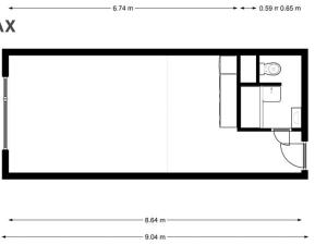 Pronájem bytu 1+kk, Hradec Králové - Nový Hradec Králové, třída Edvarda Beneše, 31 m2