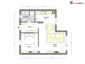 Pronájem bytu 2+1, Neratovice - Lobkovice, Růžová, 56 m2