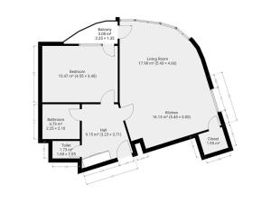Pronájem bytu 2+kk, Praha - Černý Most, Ocelkova, 65 m2
