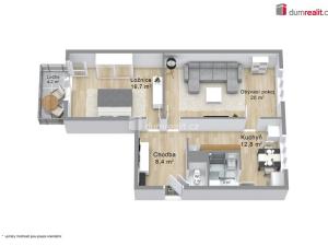 Prodej bytu 2+1, Karlovy Vary - Stará Role, Fibichova, 68 m2