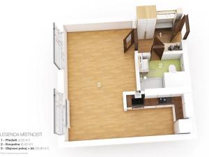 Prodej bytu 1+kk, Praha - Řepy, Bazovského, 35 m2