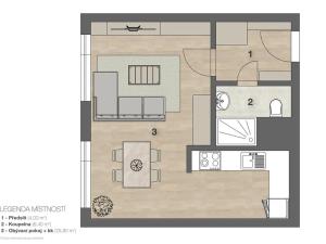 Prodej bytu 1+kk, Praha - Řepy, Bazovského, 35 m2