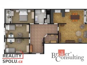 Pronájem bytu 4+kk, Praha - Vysočany, Paříkova, 125 m2
