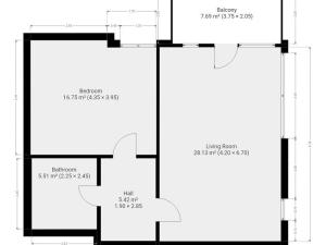 Pronájem bytu 2+kk, Praha - Modřany, Písková, 57 m2