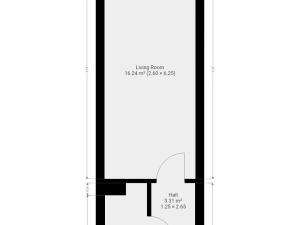 Pronájem bytu 1+kk, Praha - Kyje, Za černým mostem, 24 m2