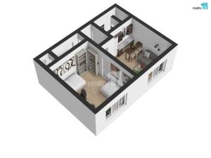 Pronájem bytu 2+kk, Hradec Králové - Nový Hradec Králové, Durychova, 47 m2