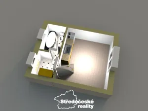 Pronájem bytu 1+kk, Praha - Horní Počernice, Na nové silnici, 30 m2