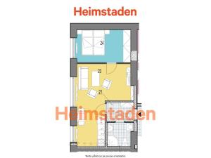 Pronájem bytu 2+kk, Ostrava - Poruba, Dělnická, 37 m2