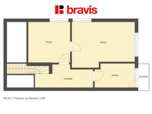 Prodej rodinného domu, Příbram na Moravě, 704 m2