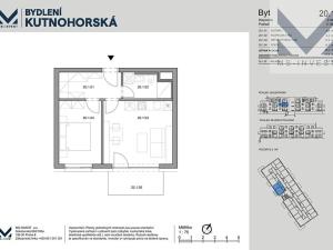 Prodej bytu 2+kk, Praha - Dolní Měcholupy, Kutnohorská, 39 m2