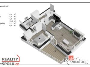 Prodej bytu 2+kk, Pardubice - Zelené Předměstí, Pod Vinicí, 69 m2