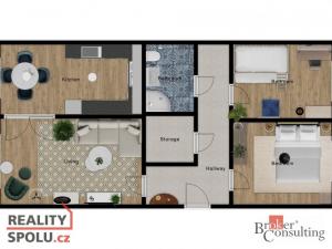 Prodej bytu 3+1, Praha - Michle, Bítovská, 70 m2