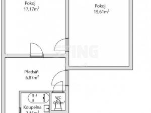 Prodej bytu 2+1, Uherské Hradiště, Svatováclavská, 53 m2