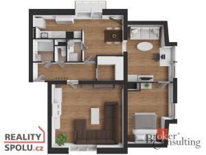 Pronájem bytu 3+1, Slavičín, Na Zastávce, 75 m2