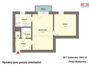 Prodej bytu 2+1, České Budějovice - České Budějovice 2, Dubenská, 49 m2