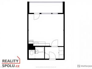 Pronájem bytu 1+kk, Plzeň - Bolevec, Sokolovská, 34 m2
