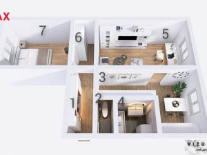 Pronájem bytu 2+1, Uničov, Mohelnická, 65 m2