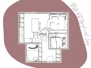 Prodej bytu 1+kk, Praha - Újezd nad Lesy, Velebného, 37 m2