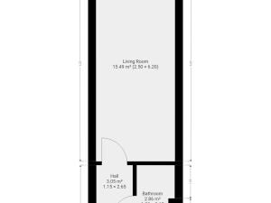 Pronájem bytu 1+kk, Praha - Kyje, Za černým mostem, 23 m2