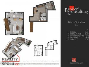 Pronájem bytu 2+kk, Praha - Vršovice, Holandská, 44 m2