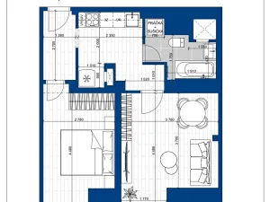 Prodej bytu 2+kk, Praha - Žižkov, Jeseniova, 44 m2