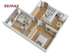 Prodej bytu 2+1, Praha - Záběhlice, Hvozdíková, 54 m2