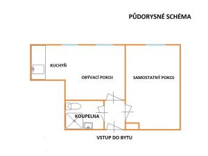 Pronájem bytu 2+kk, Brno, Gorkého, 45 m2