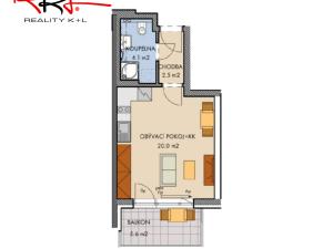 Prodej bytu 1+kk, Praha, Honzíkova, 27 m2