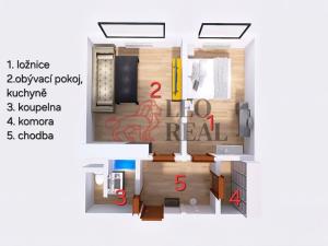 Prodej bytu 2+kk, Teplice - Trnovany, Scheinerova, 45 m2