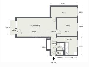 Prodej bytu 3+1, Žatec, Hájkova, 62 m2