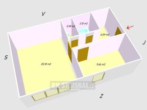 Pronájem bytu 2+kk, České Budějovice - České Budějovice 2, J. Bendy, 40 m2