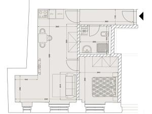 Pronájem bytu 2+kk, Praha - Staré Město, Kozí, 39 m2
