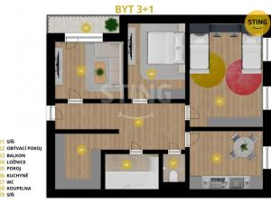 Prodej bytu 3+1, Opava, Pekařská, 79 m2