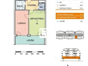 Pronájem bytu 2+kk, Olomouc, Aloise Rašína, 49 m2