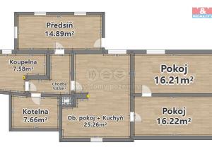 Prodej rodinného domu, Kožlany - Hodyně, 110 m2