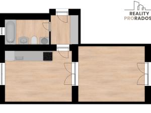 Pronájem bytu 1+1, Zlín, Štefánikova, 39 m2