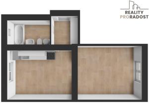 Pronájem bytu 1+1, Zlín, Štefánikova, 39 m2