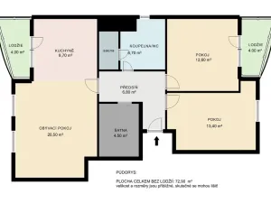 Prodej bytu 3+kk, Blansko, Na Pískách, 73 m2