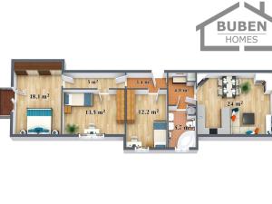 Prodej bytu 4+kk, Mariánské Lázně, Husova, 91 m2