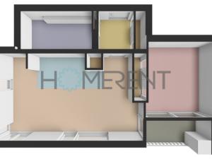 Pronájem bytu 2+kk, Praha - Nusle, K sídlišti, 41 m2