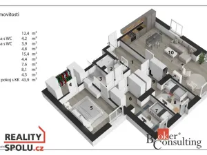 Prodej bytu 3+kk, Praha, Písčitá, 117 m2