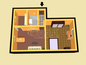 Pronájem bytu 2+kk, Praha - Malešice, U tvrze, 53 m2