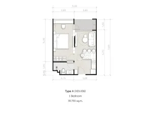 Prodej apartmánu, Pattaya, 45 m2