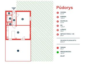 Prodej bytu 2+kk, Praha - Horní Počernice, Markupova, 55 m2