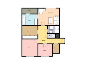 Pronájem bytu 3+1, Praha - Háje, Anežky Malé, 77 m2