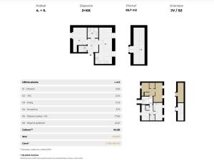 Prodej apartmánu, Jáchymov, náměstí Republiky, 67 m2