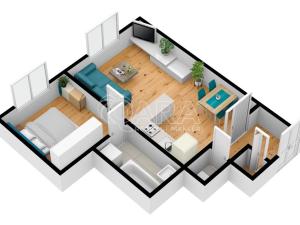 Pronájem bytu 2+kk, Praha, Lounských, 40 m2
