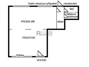 Pronájem obchodního prostoru, Hradec Králové, Jiřího Purkyně, 60 m2