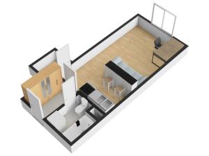 Pronájem bytu 1+kk, Praha - Hostivař, Hostivařská, 29 m2